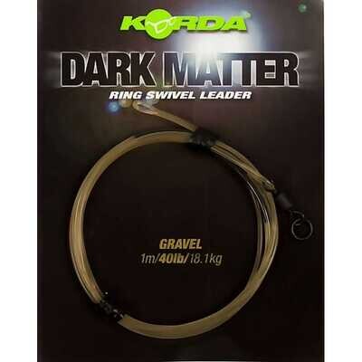 Korda Dark Matter Leader Ring Swivel 40lb/1m Gravel