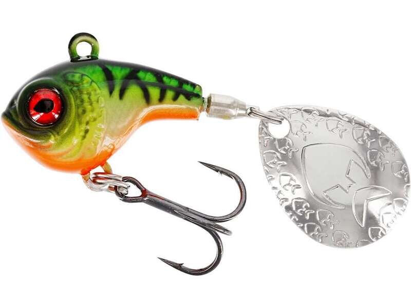 Westin DropBite Tungsten Spin Tail Jig 3.4cm 17g Firetiger