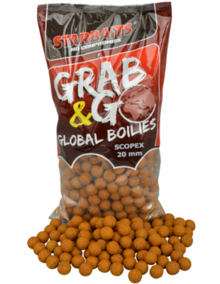 Starbaits Grab & Go Global Boilies Scopex - 20mm/1kg