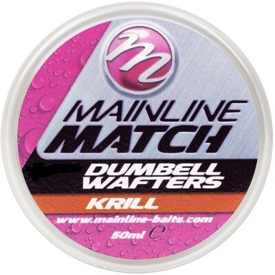 Mainline Match Dumbell Wafters Krill - Red 10mm