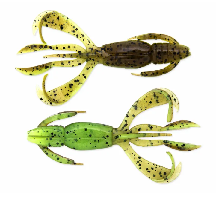 Keitech Crazy Flapper Green Pumpkin/Chartreuse - 2.4 inch