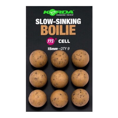 Korda Slow Sinking Boilie Cell 15mm - 9 pcs