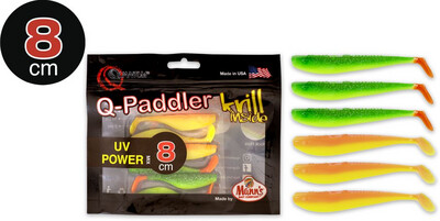 Quantum Q-Paddler UV Power Mix Krill - Hot Shad + Desert Sunset 8cm/6stuks