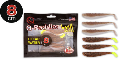 Quantum Q-Paddler Clear Water Mix Krill - Wakasagi + Brown Shiner 8cm/6stuks