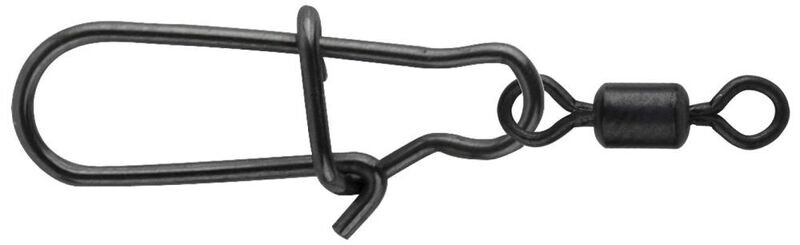 Spro Matte Black Easy Snap + Rolling Swivel