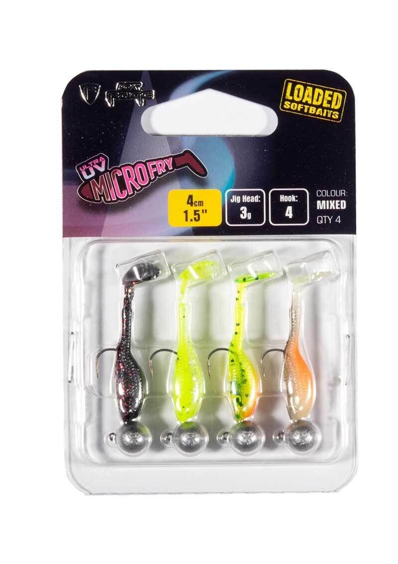 Fox Rage Ultra UV Micro Fry Mixed Colour Loaded Lure Pack - 5cm/3g