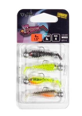 Fox Rage Ultra UV Micro Spikey Mixed Colour Loaded Lure Pack - 4cm/3g