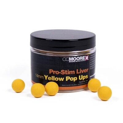 CCMoore Pro-Stim Liver Pop-ups Yellow 14mm