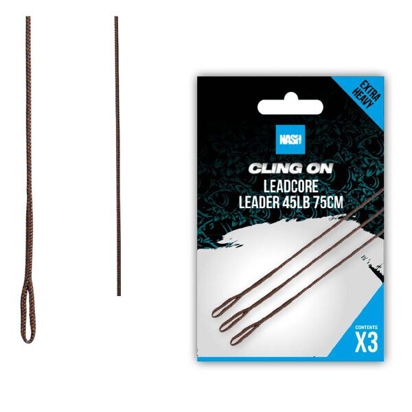 Nash Cling On Leadcore Leader 75cm (3 per pack)