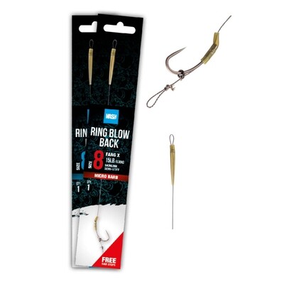 Nash Ring Blow Back Rig Size 2 Micro Barbed