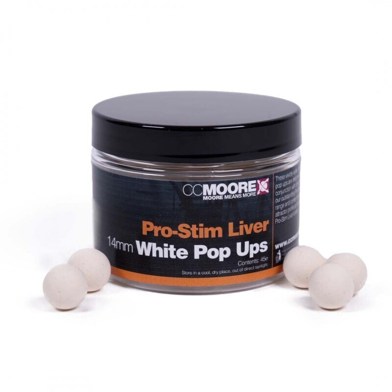 CCMoore Pro-Stim Liver Pop-ups White 14mm