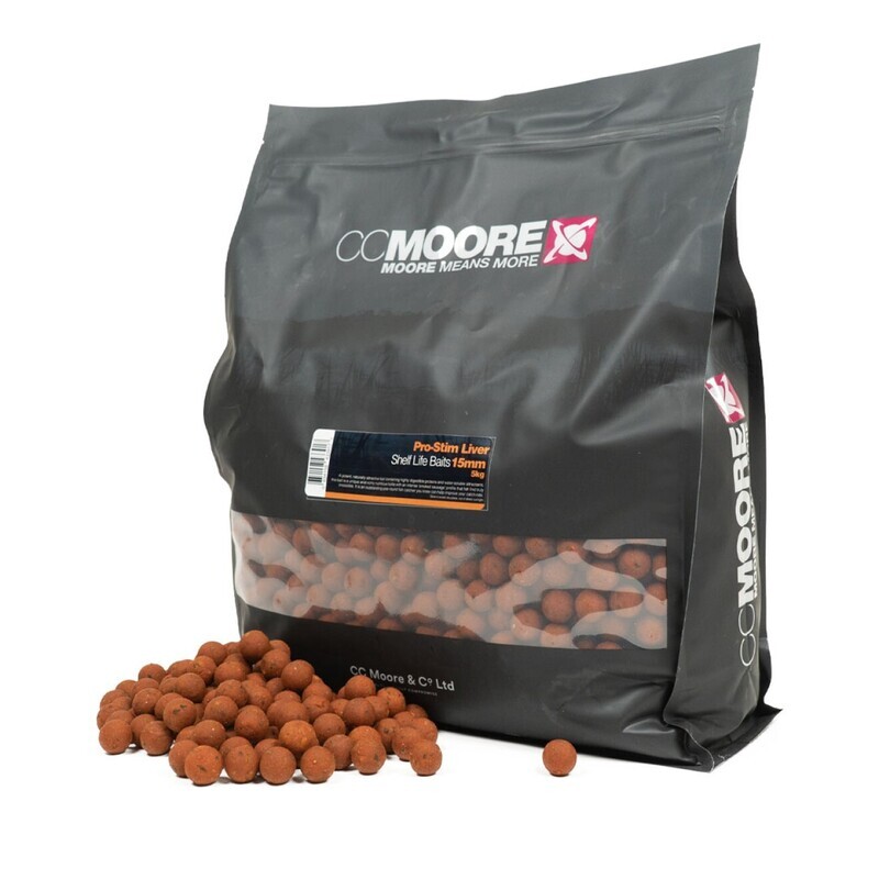 CCMoore Pro-Stim Liver Shelf Life Boilies - 24mm/5kg
