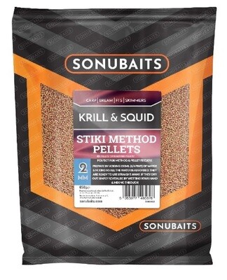 Sonubaits Stiki Method Pellets 2mm Krill & Squid - 650g