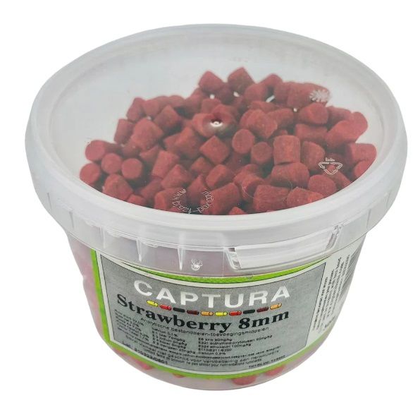 Flavoured Bait Band Pellets 8mm Strawberry Flavoured Bait Band Pellets 8mm Strawberry