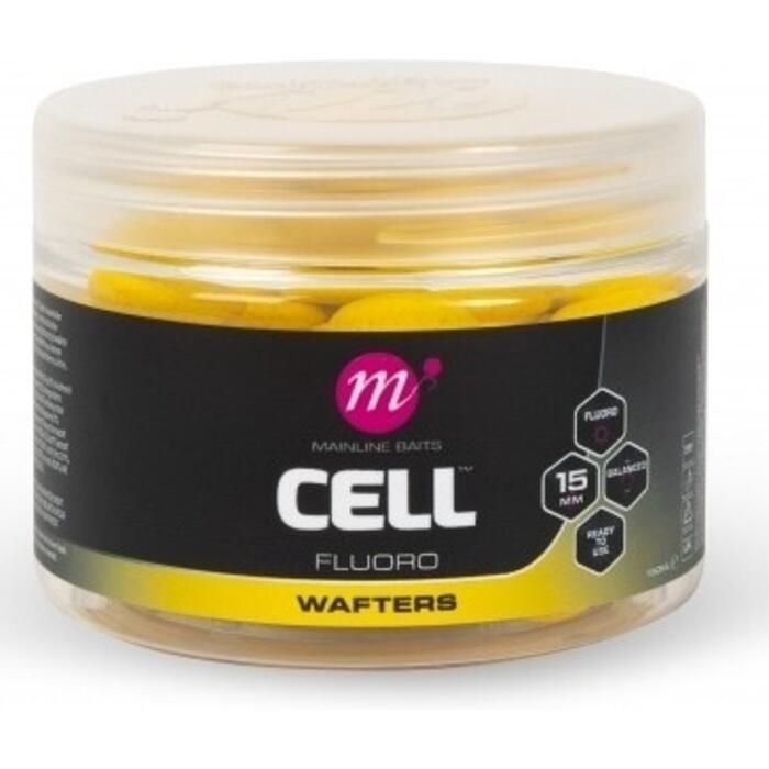 Mainline Cell Fluoro Wafters - 15mm Yellow