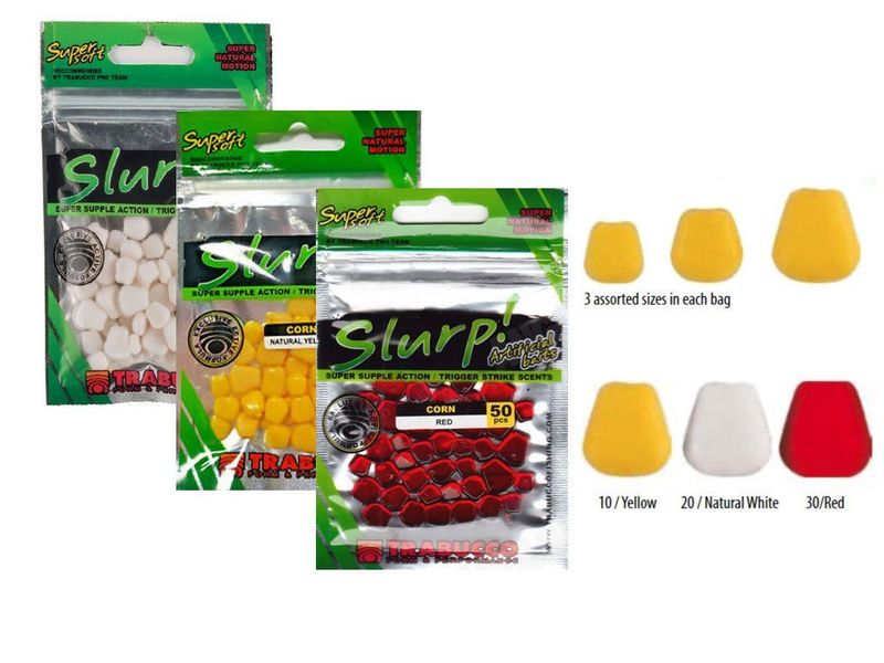 Trabucco Slurp Bait-Corn Red/50 Stuks