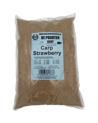 Carp Strawberry Groundbait - De Poorter 2KG