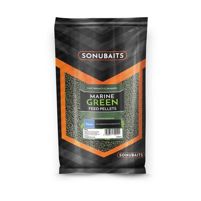 Sonubaits Stiki Method Pellets 2mm Marine Green  - 650g