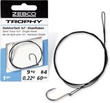 Zebco Steel Trace 1x7  Single Hook - 0.26mm -Haak 2/0 - 50cm