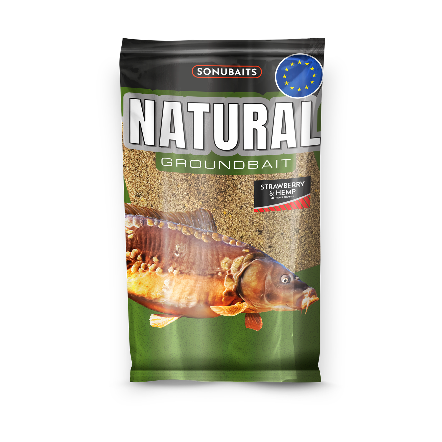 Sonubaits Natural Groundbait Strawberry and Hemp - 1kg