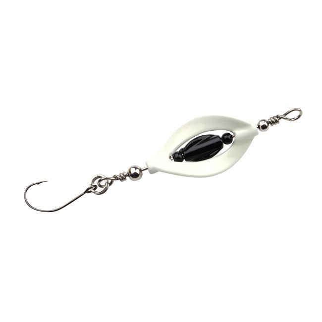 Trout Master Incy Double Spin Spoon Black n White -  3.3g