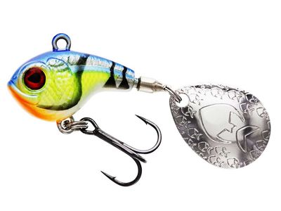 Westin DropBite Spin Tail Jig 2,6cm 8g Chartreuse Blue Craw