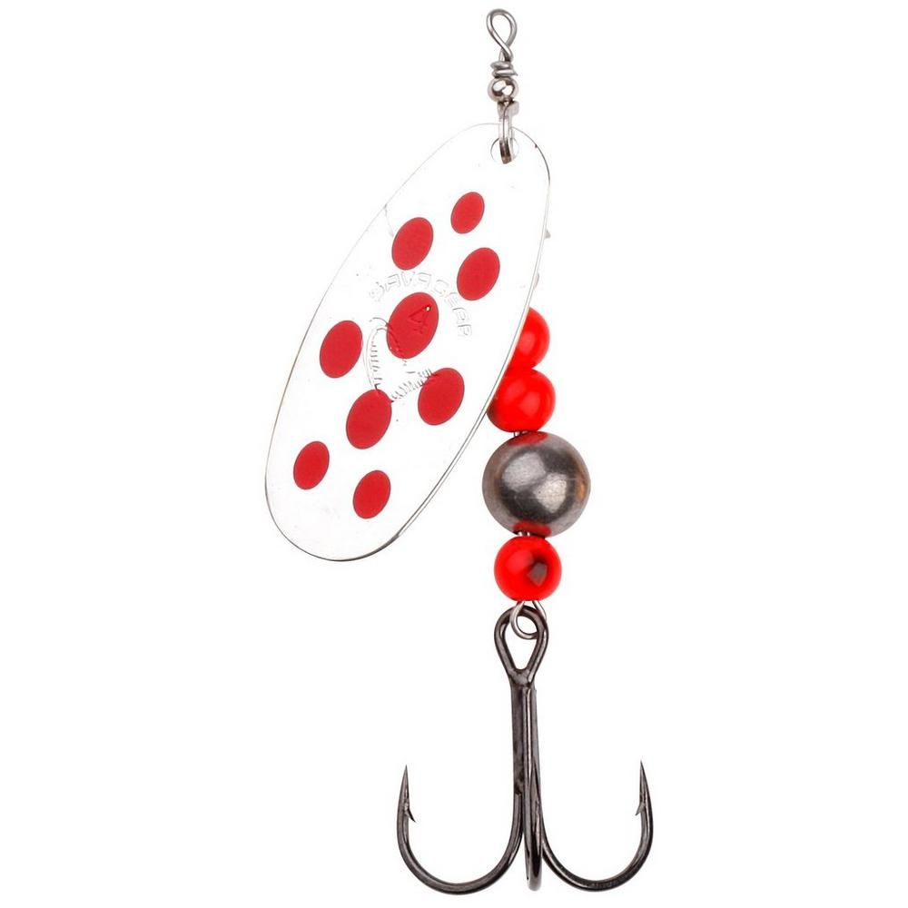 Savage Gear Caviar Spinner 4 Fluoi Orange & Silver - 18g/Haak 4