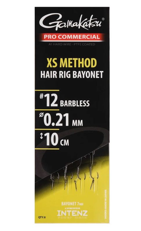 Gamakatsu Pro Commercial XS Method Ready Hair Rig Bayonet - 10cm/Haak 12/0.21mm