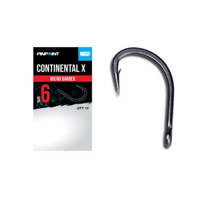 Nash Continental X Size 6 Micro Barbed