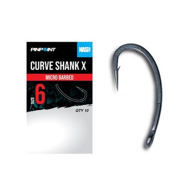 Nash Curve Shank X Size 6 Micro Barbed