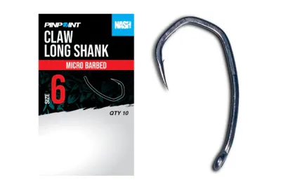 Nash Claw Long Shank Size 4 Barbless
