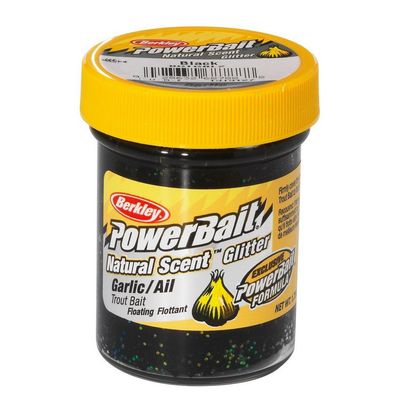 Berkley Powerbait Black - Natural Scent Garlic - 50gr