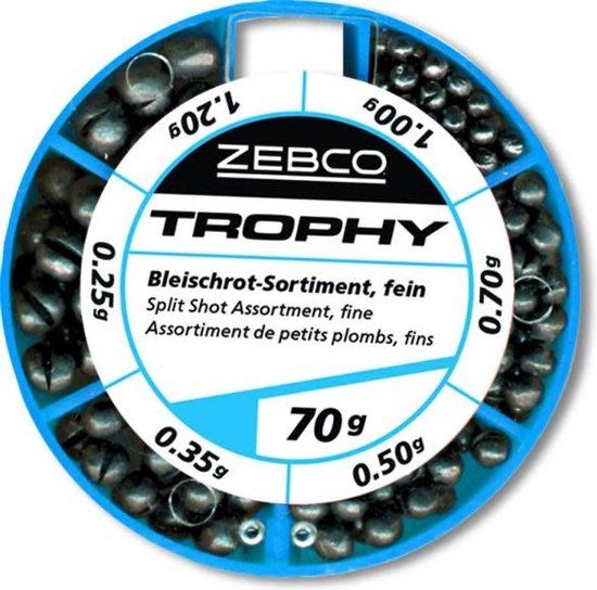 Zebco Splitshot Assortiment Fine - 70g Zebco Splitshot Assortiment Fine - 70g