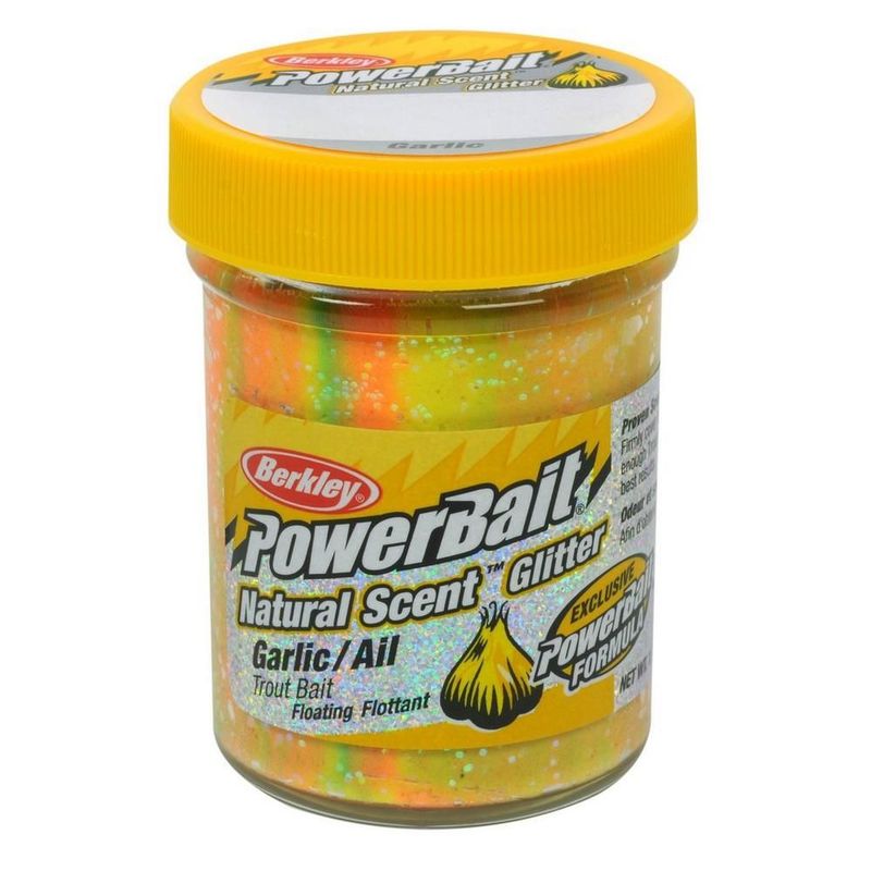 Berkley Powerbait Glitter Raibow - Natural Scent Garlic - 50gr