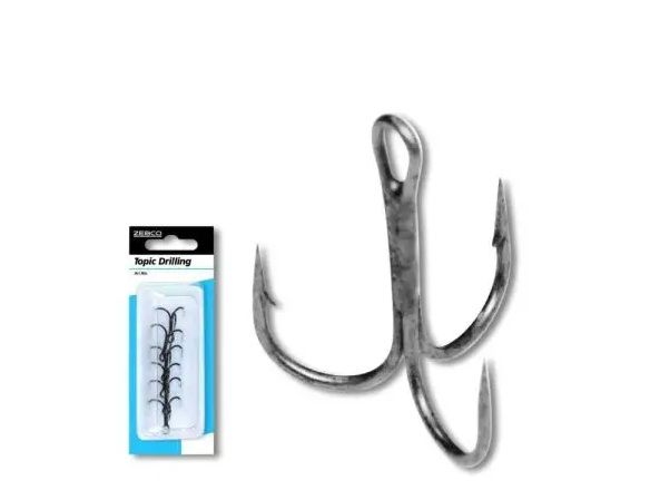Zebco Topic Drilling Treble Hook - Maat 2