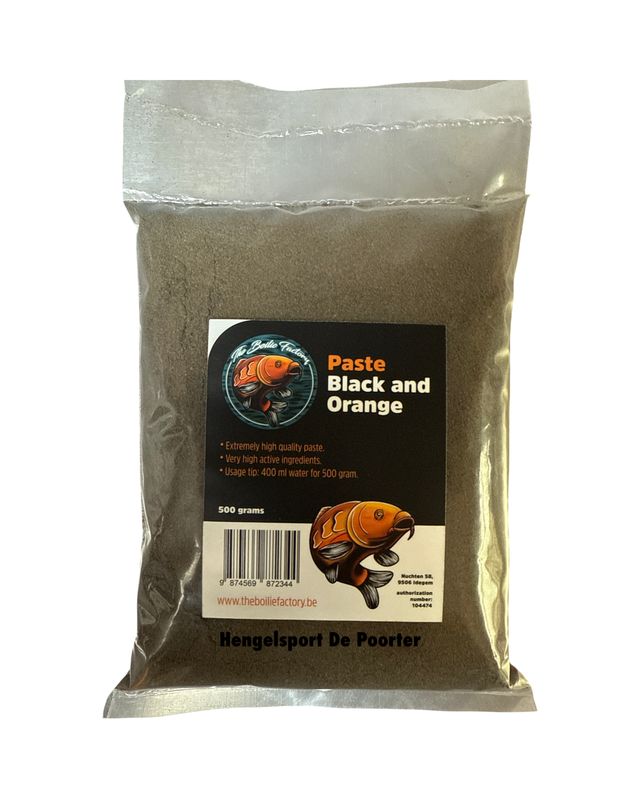 The Boilie Factory Paste Black and Orange - 500 gram