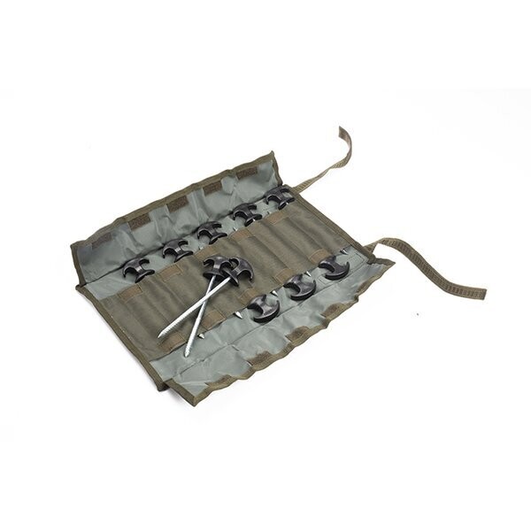 Nash T Peg 8" Tool Roll (10 tent haringen in rol - 20cm)