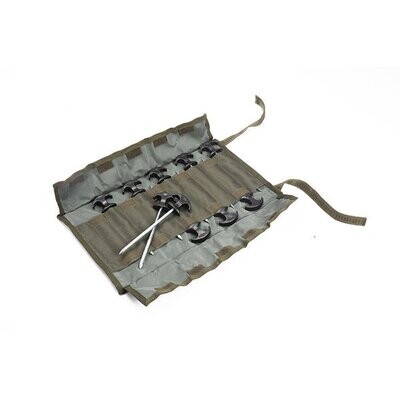Nash T Peg 8" Tool Roll (10 tent haringen in rol - 20cm)