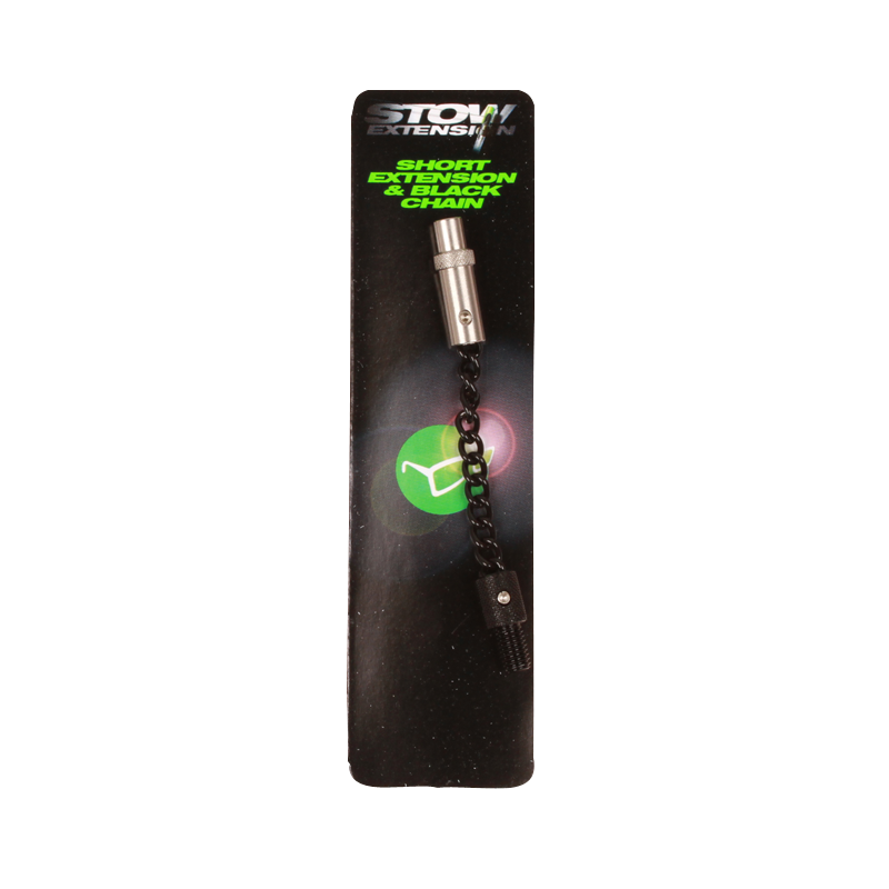 Korda Stow Black Stainless Chain with Adaptor Short Korda Stow Black Stainless Chain with Adaptor Short