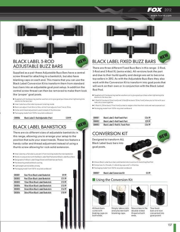 Fox Black Label Buzzer Bar Conversion Kit