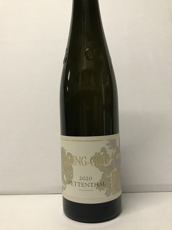 Riesling 2020 droog Grosses Gewächs Pettenthal-Kühling Gillot (Rheinhessen)