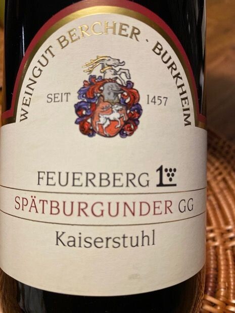 Pinot Noir-Grosses Gewächs-2013 Feuerberg-Bercher