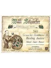 Riesling-Auslese-#12-2003 Graach Himmelreich Willi Schaefer (Mosel)