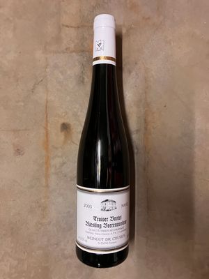 Riesling-Beerenauslese-2003 0,50 l Traisen Bastei-Dr. Crusius (Nahe) Riesling-Beerenauslese-2003 0,50 l Traisen Bastei-Dr. Crusius (Nahe)