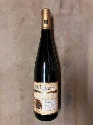 Riesling-Auslese-#12-2003 Graach Himmelreich Willi Schaefer (Mosel) Riesling-Auslese-#12-2003 Graach Himmelreich Willi Schaefer (Mosel)