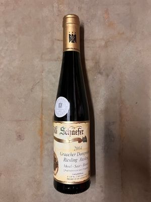 Riesling-Auslese-Goldkapsel-Veiling-2004 0,375 l Graach Domprobst -Willi SChaefer (Mosel)