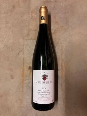 Riesling-Auslese-Goldkapsel-#13-2004 Brauneberg Juffer Sonnenuhr-Schloss Lieser (Mosel) Riesling-Auslese-Goldkapsel-#13-2004 Brauneberg Juffer Sonnenuhr-Schloss Lieser (Mosel)