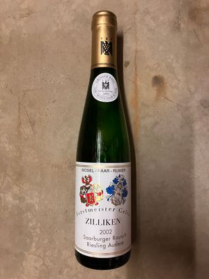 Riesling-Auslese-Goldkapsel-Veiling-#3-2002 0,375 l Saarburger Rausch-Zilliken (Mosel) Riesling-Auslese-Goldkapsel-Veiling-#3-2002 0,375 l Saarburger Rausch-Zilliken (Mosel)