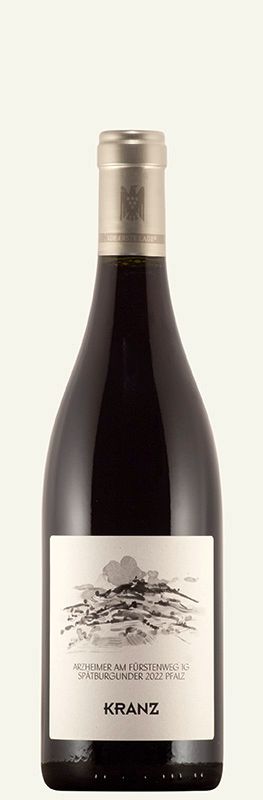 Pinot noir-2022 droog Arzheimer am Fürstenweg-Kranz (Pfalz) Pinot noir-2022 droog Arzheimer am Fürstenweg-Kranz (Pfalz)