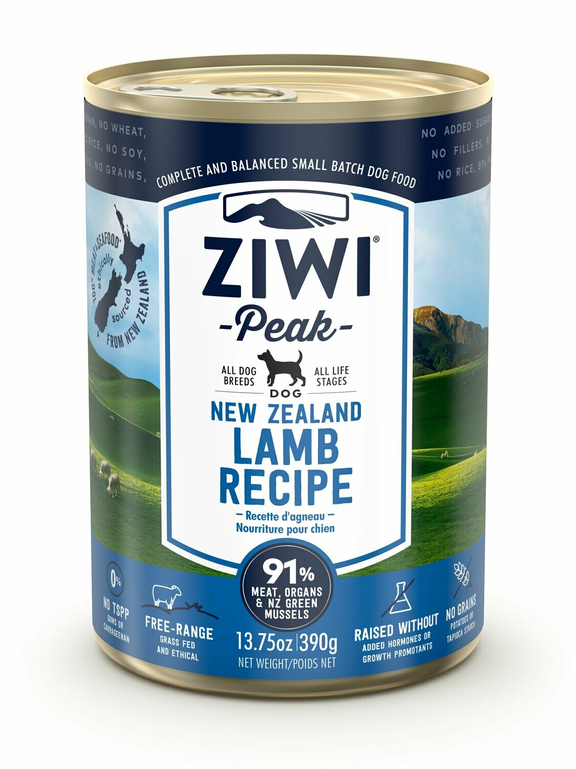 ZIWI Peak Dog Cans Lam 390 gr.